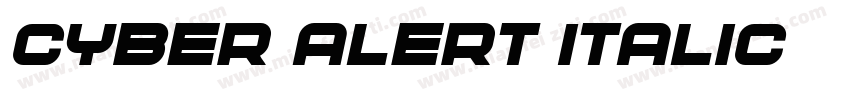 Cyber Alert Italic字体转换